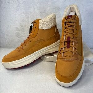 SOREL X CALIA Carrie Underwood Collab Cozy Mid Sneaker Boots Canyon Gold Size 11